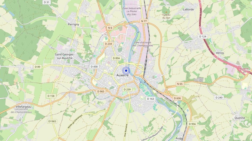 Plan de situation — Auxerre, Yonne